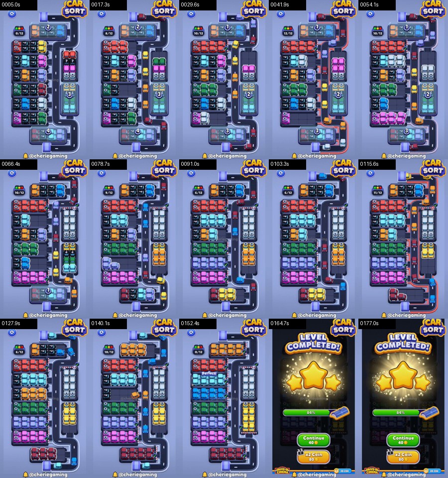 Car Sort: Color Puzzle Level 292 route reference