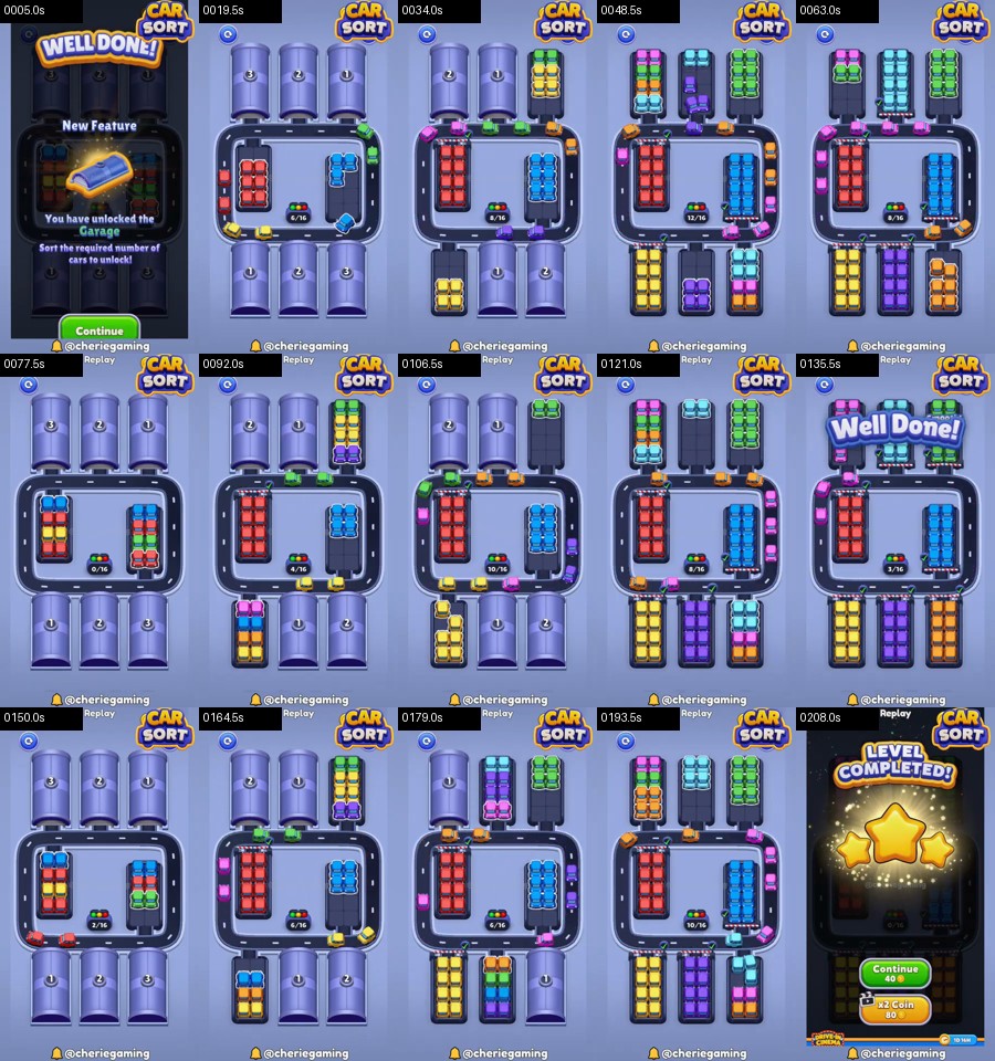 Car Sort: Color Puzzle Level 301 route reference