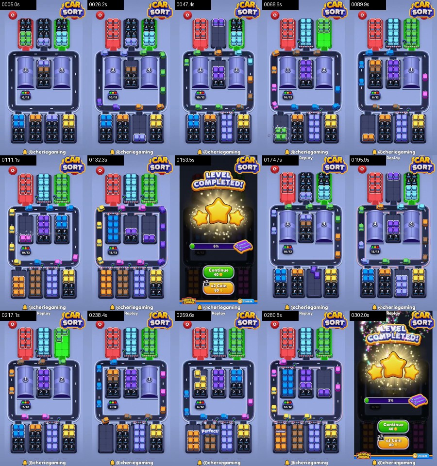 Car Sort: Color Puzzle Level 304 route reference