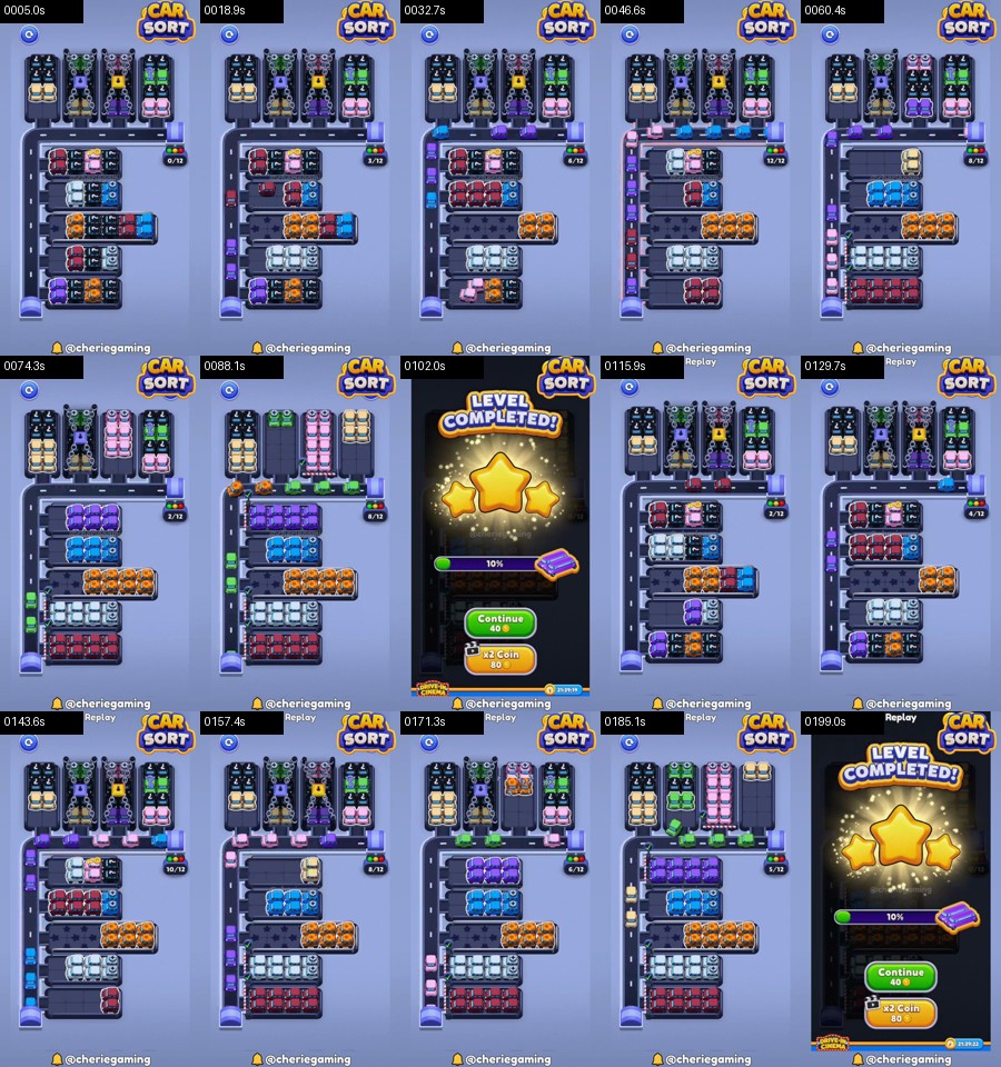 Car Sort: Color Puzzle Level 306 route reference