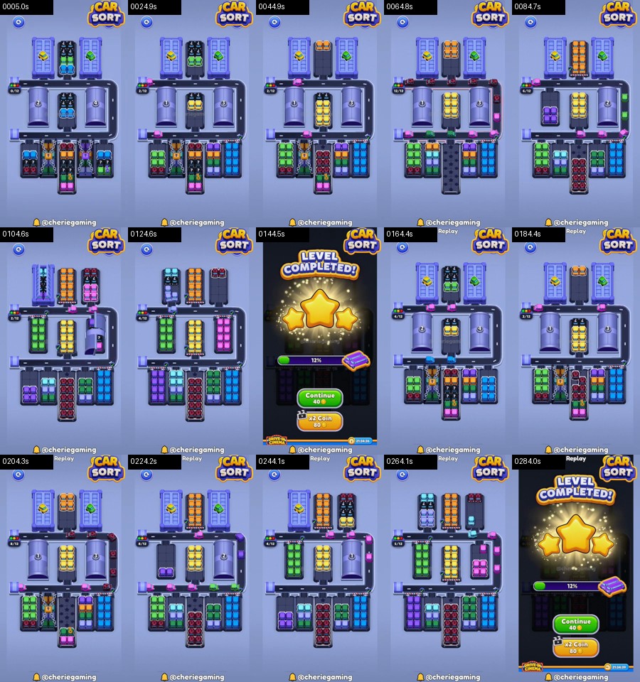 Car Sort: Color Puzzle Level 307 route reference