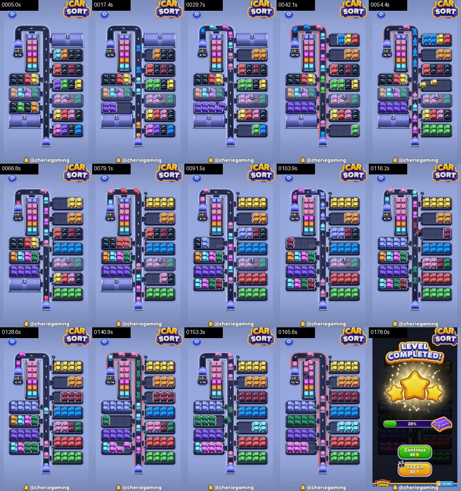 Car Sort: Color Puzzle Level 311 route reference