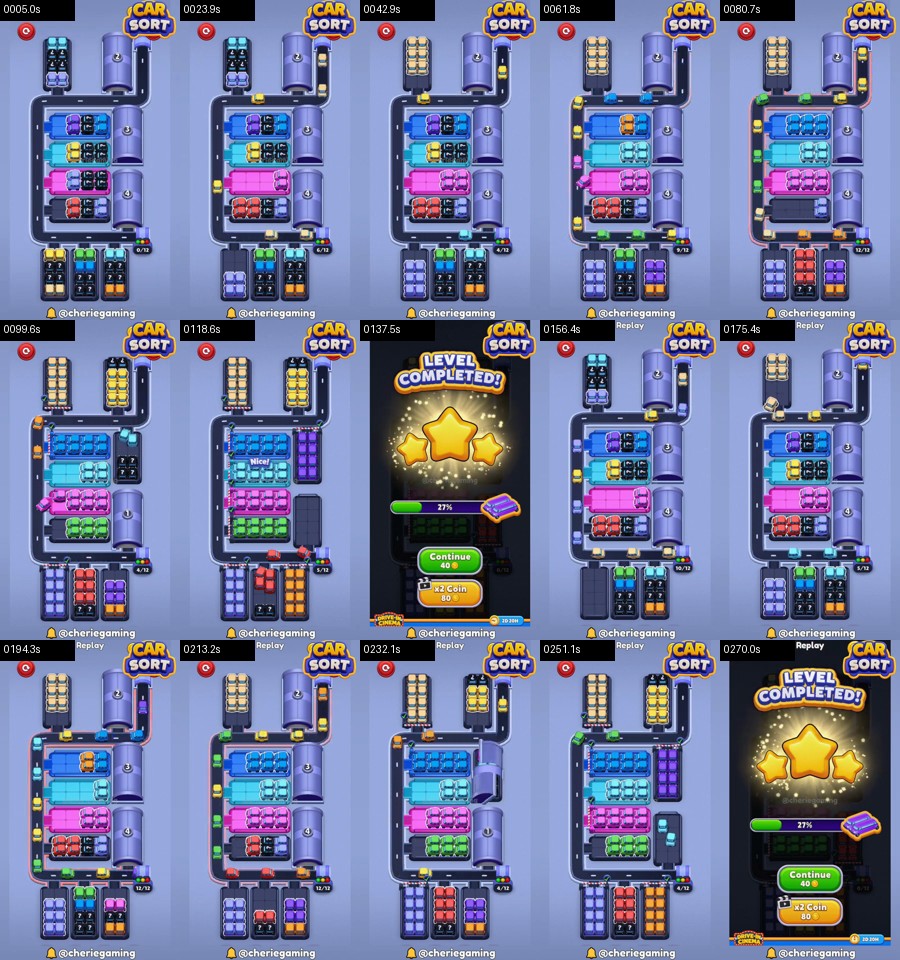 Car Sort: Color Puzzle Level 314 route reference