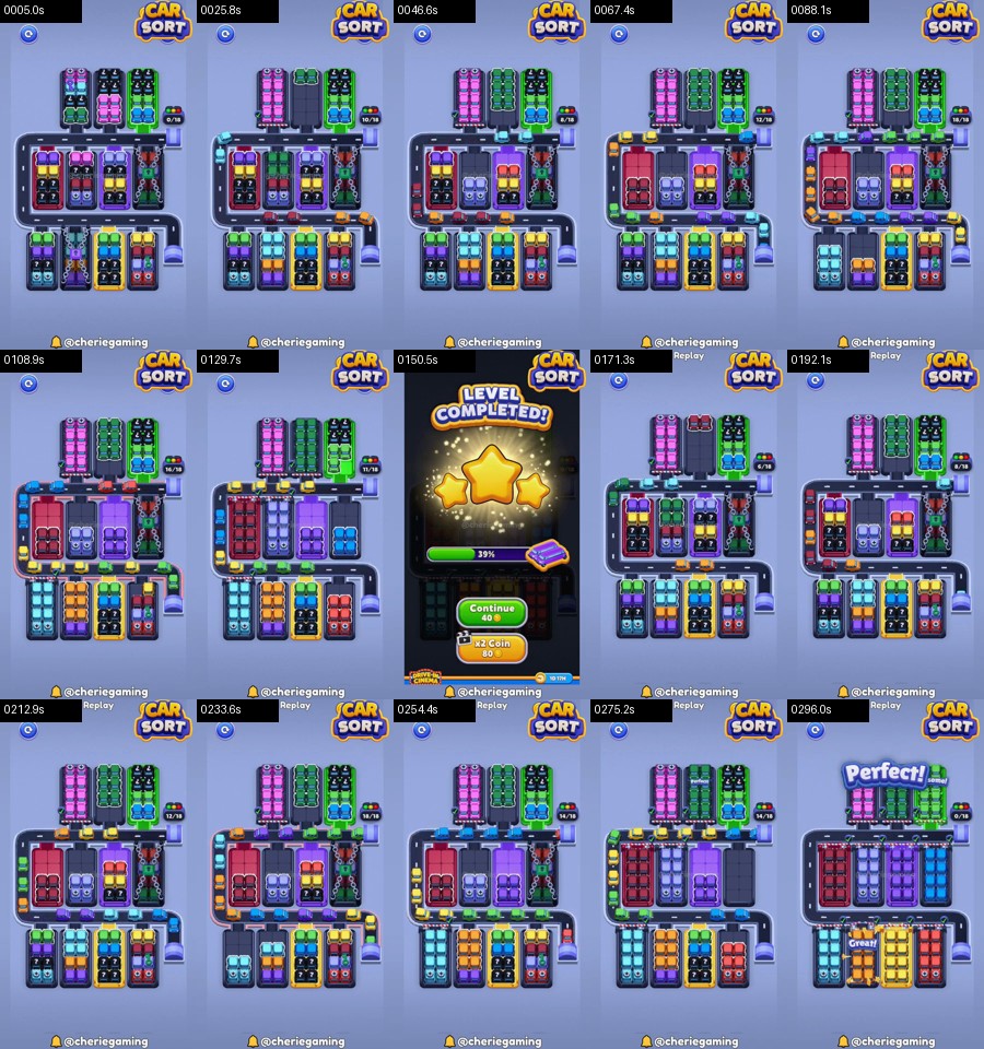 Car Sort: Color Puzzle Level 320 route reference