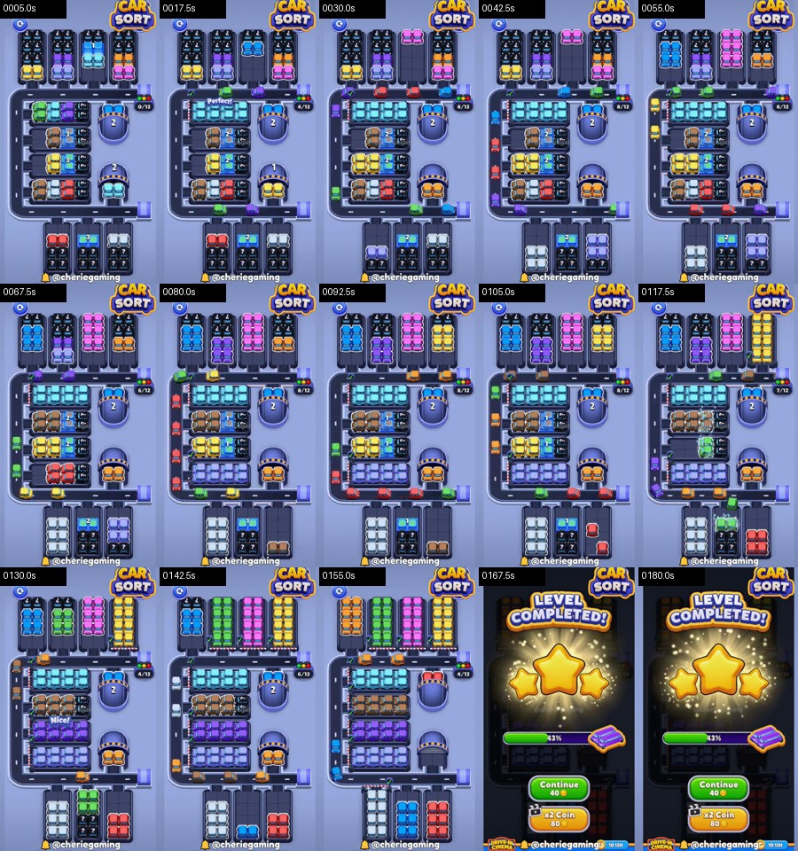 Car Sort: Color Puzzle Level 322 route reference