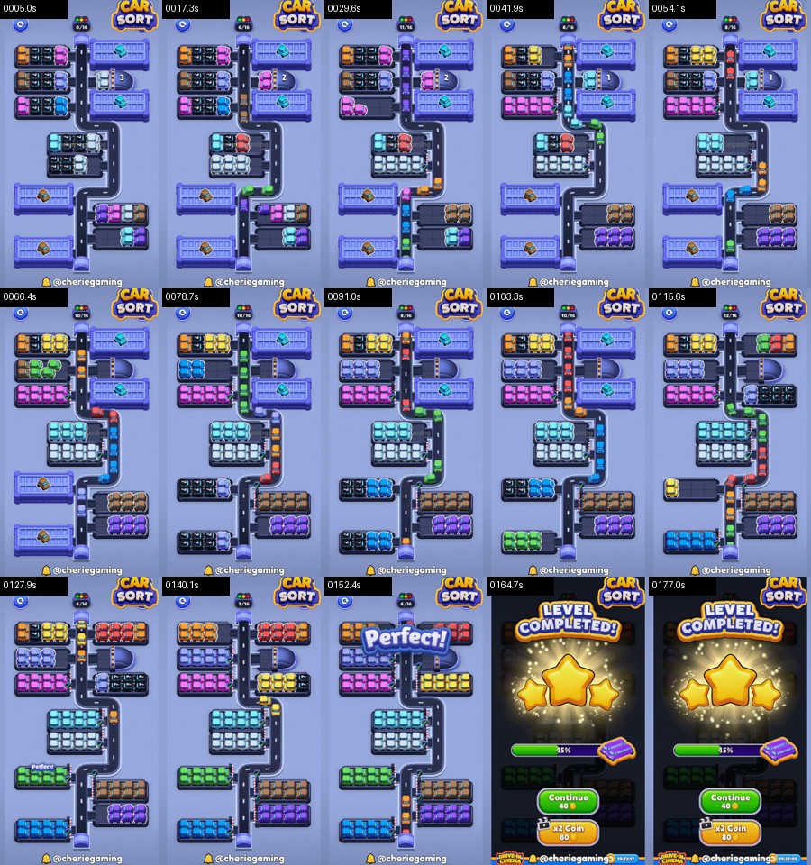 Car Sort: Color Puzzle Level 323 route reference