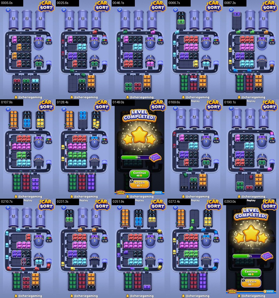 Car Sort: Color Puzzle Level 325 route reference