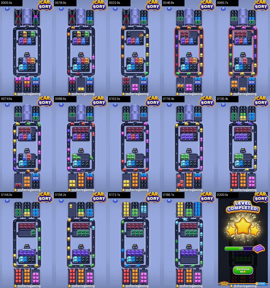Car Sort: Color Puzzle Level 328 route reference