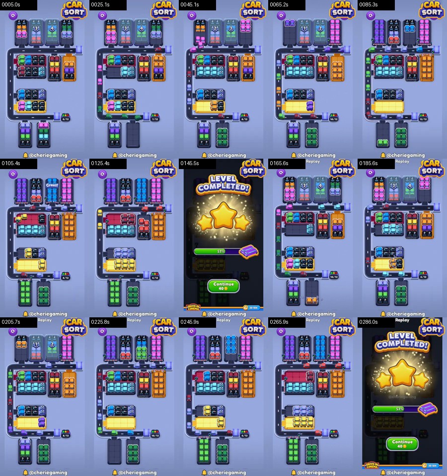 Car Sort: Color Puzzle Level 329 route reference