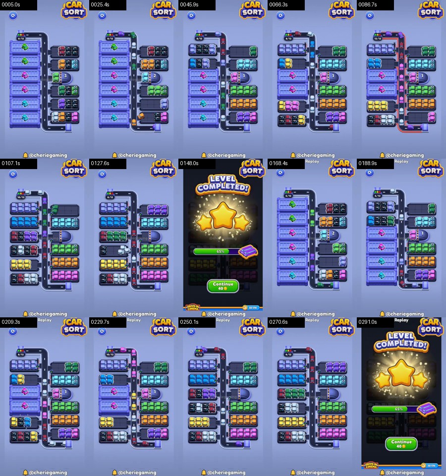 Car Sort: Color Puzzle Level 333 route reference