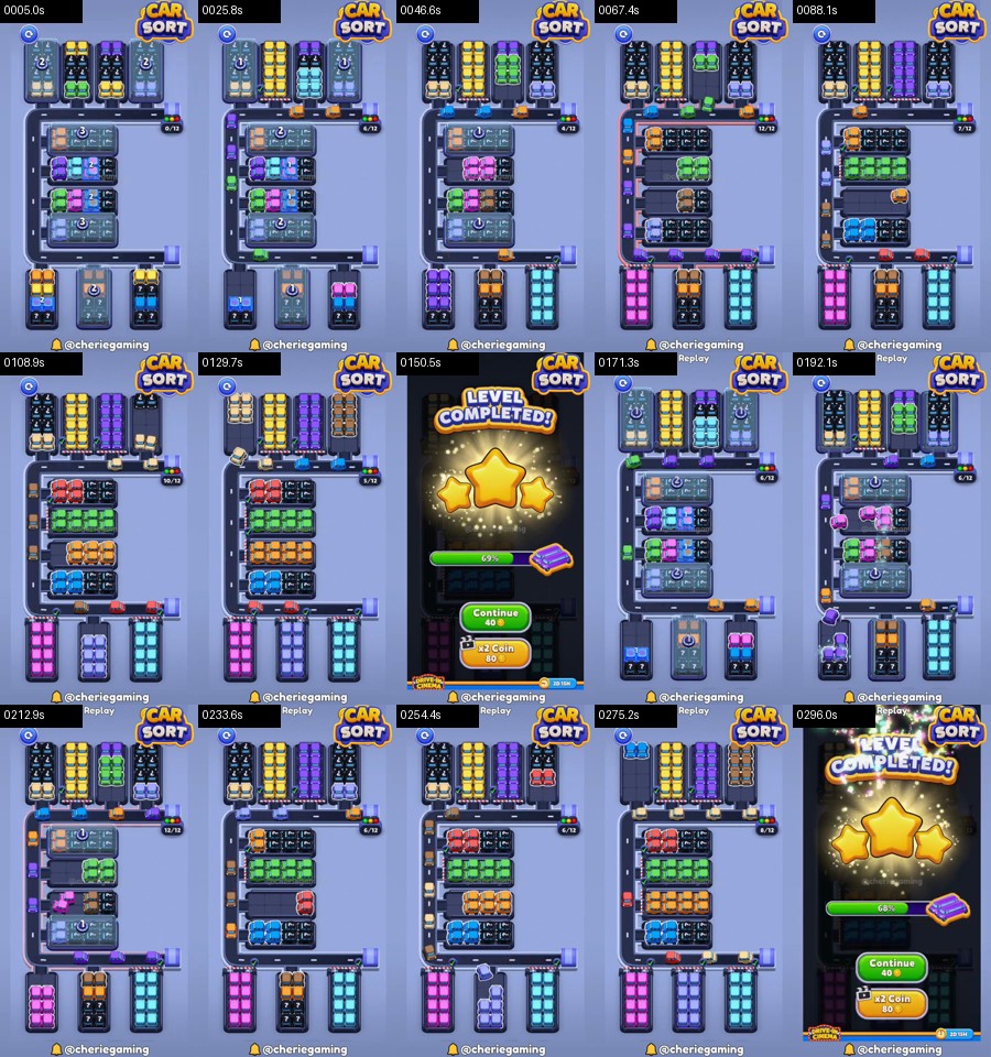 Car Sort: Color Puzzle Level 335 route reference
