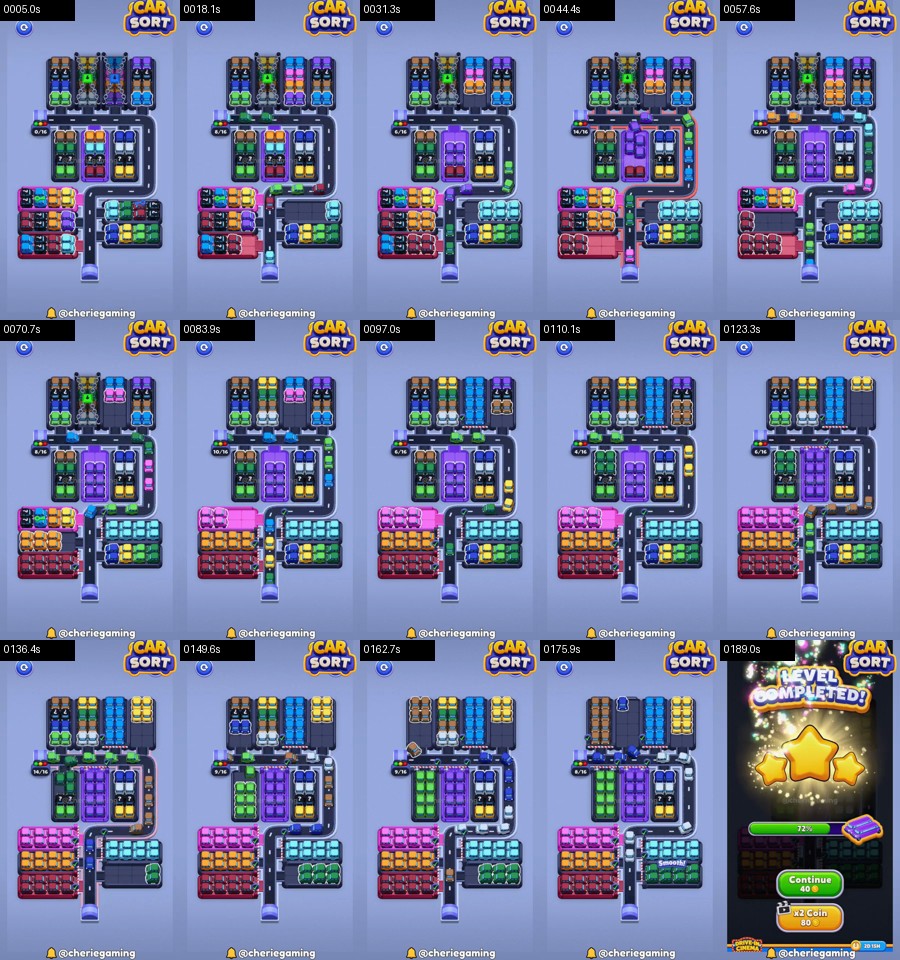 Car Sort: Color Puzzle Level 337 route reference
