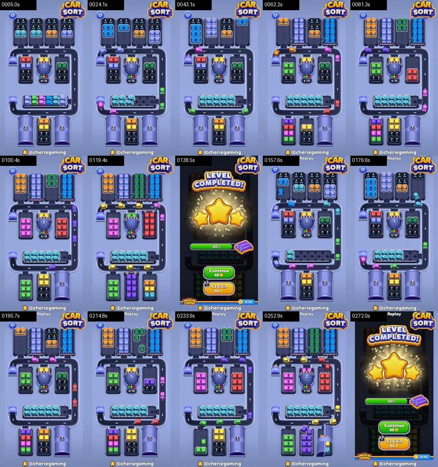 Car Sort: Color Puzzle Level 340 route reference