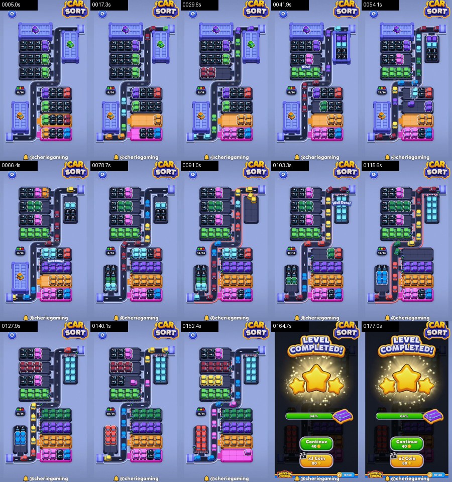 Car Sort: Color Puzzle Level 342 route reference
