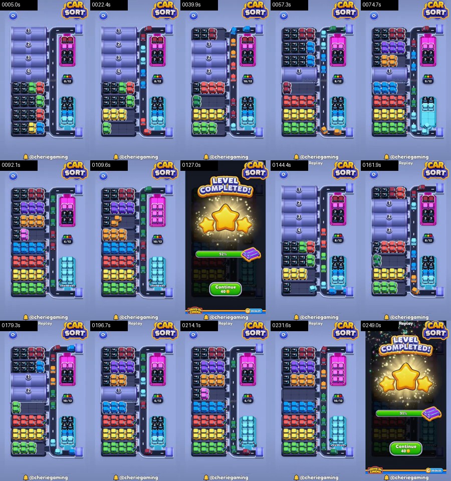 Car Sort: Color Puzzle Level 346 route reference
