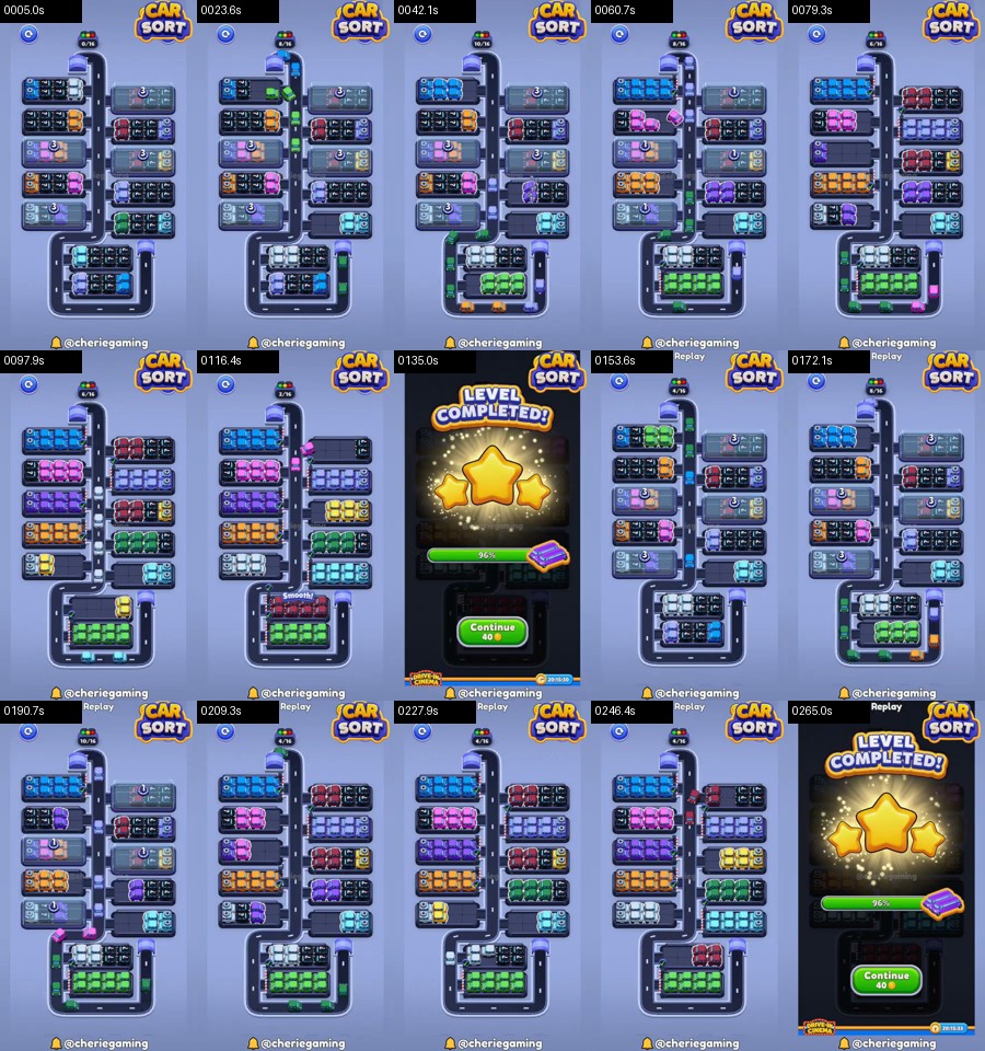 Car Sort: Color Puzzle Level 348 route reference
