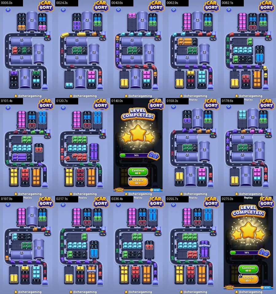 Car Sort: Color Puzzle Level 358 route reference