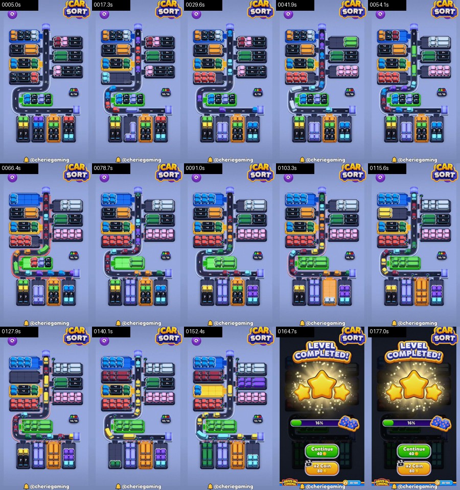 Car Sort: Color Puzzle Level 359 route reference