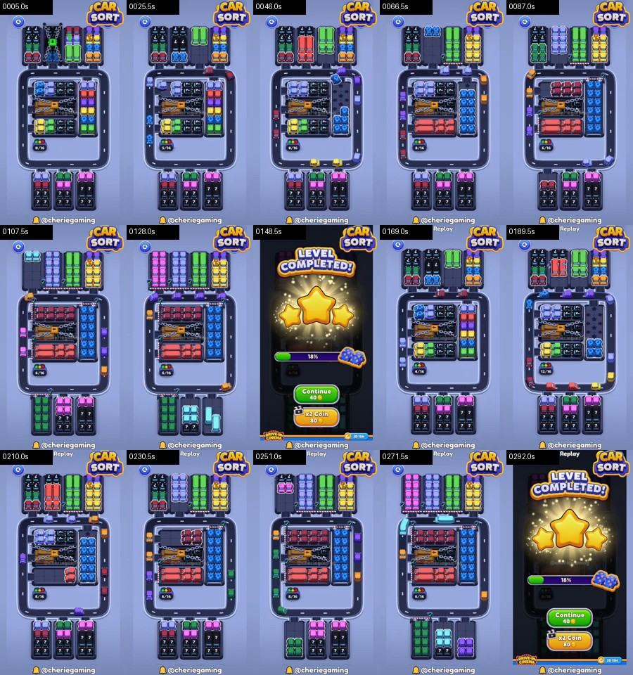 Car Sort: Color Puzzle Level 360 route reference