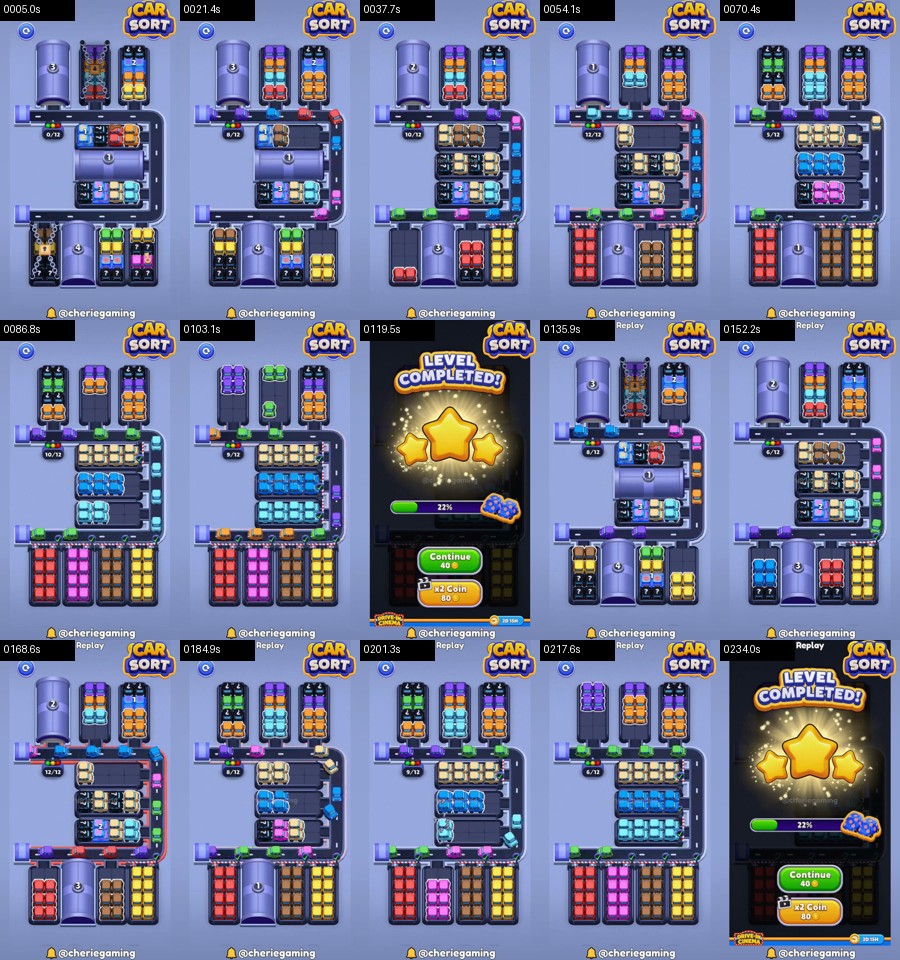Car Sort: Color Puzzle Level 362 route reference