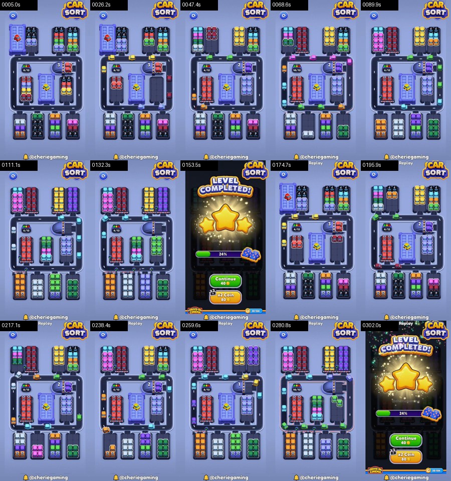 Car Sort: Color Puzzle Level 363 route reference