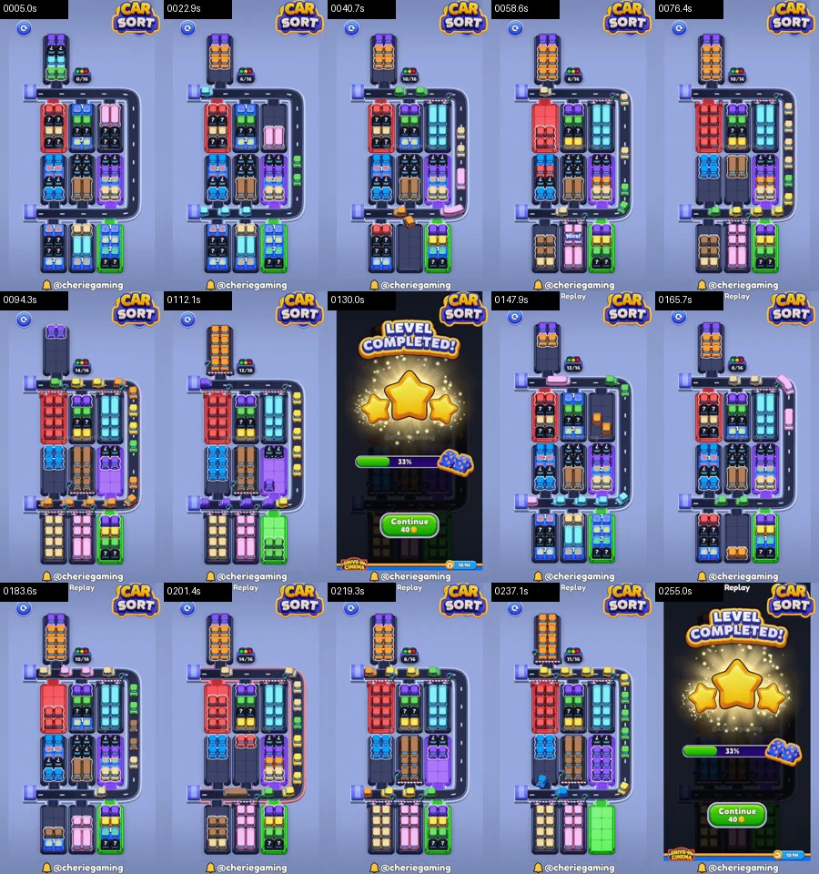 Car Sort: Color Puzzle Level 367 route reference