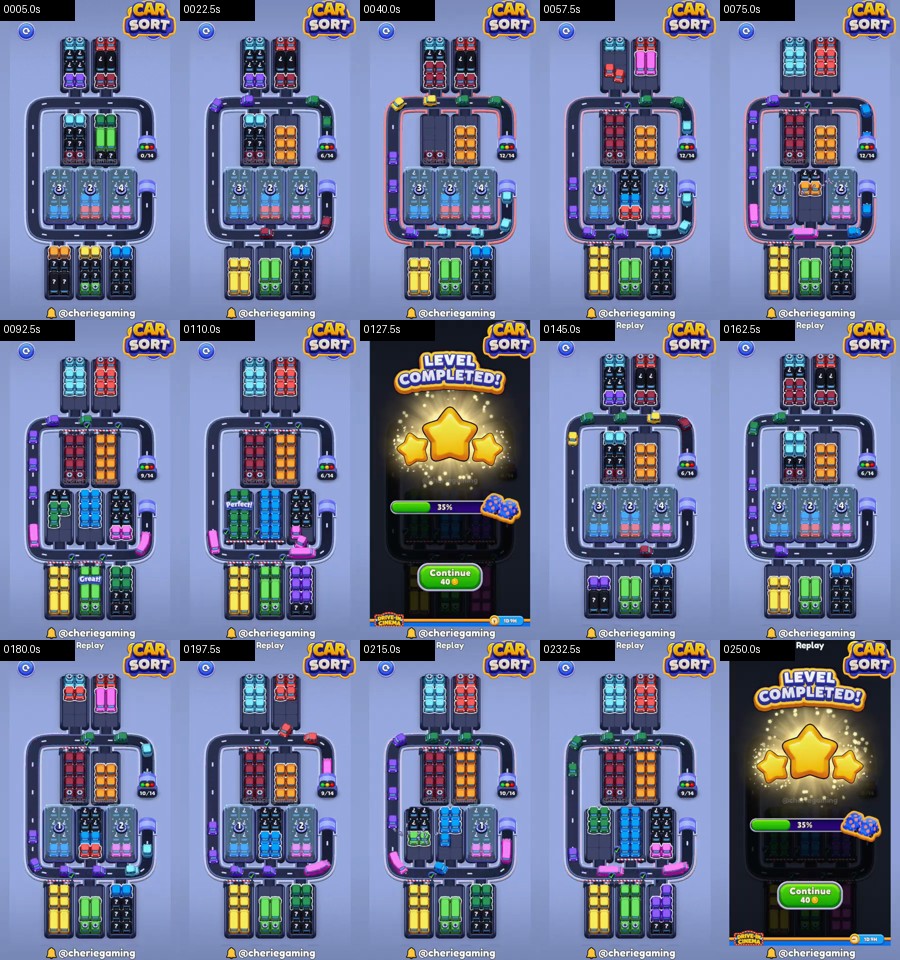 Car Sort: Color Puzzle Level 368 route reference