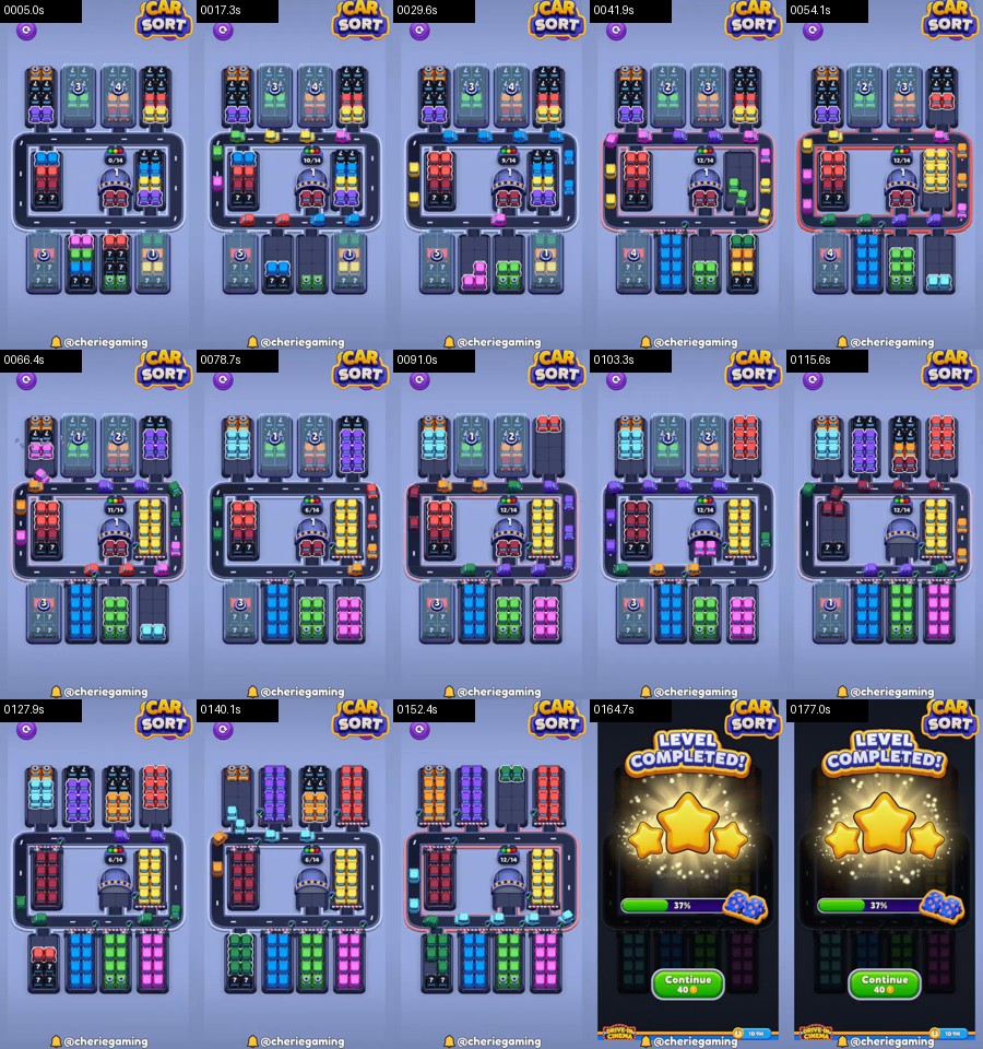Car Sort: Color Puzzle Level 369 route reference