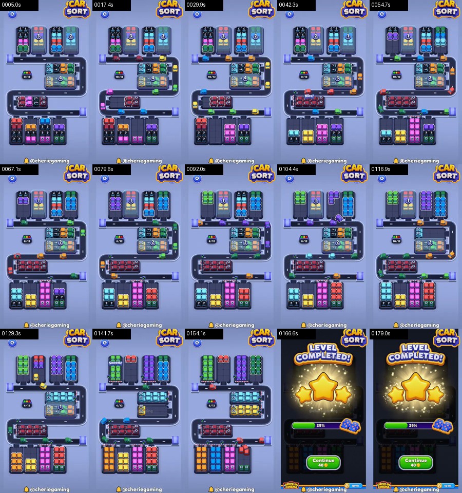 Car Sort: Color Puzzle Level 370 route reference