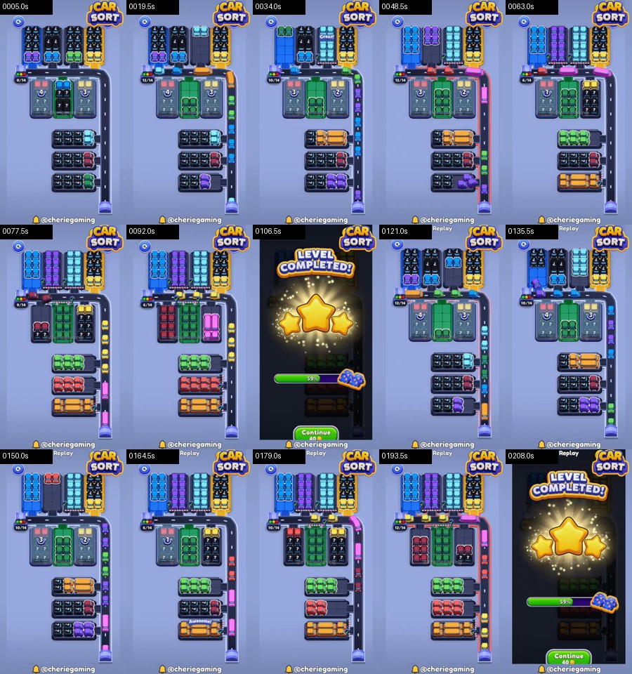 Car Sort: Color Puzzle Level 380 route reference