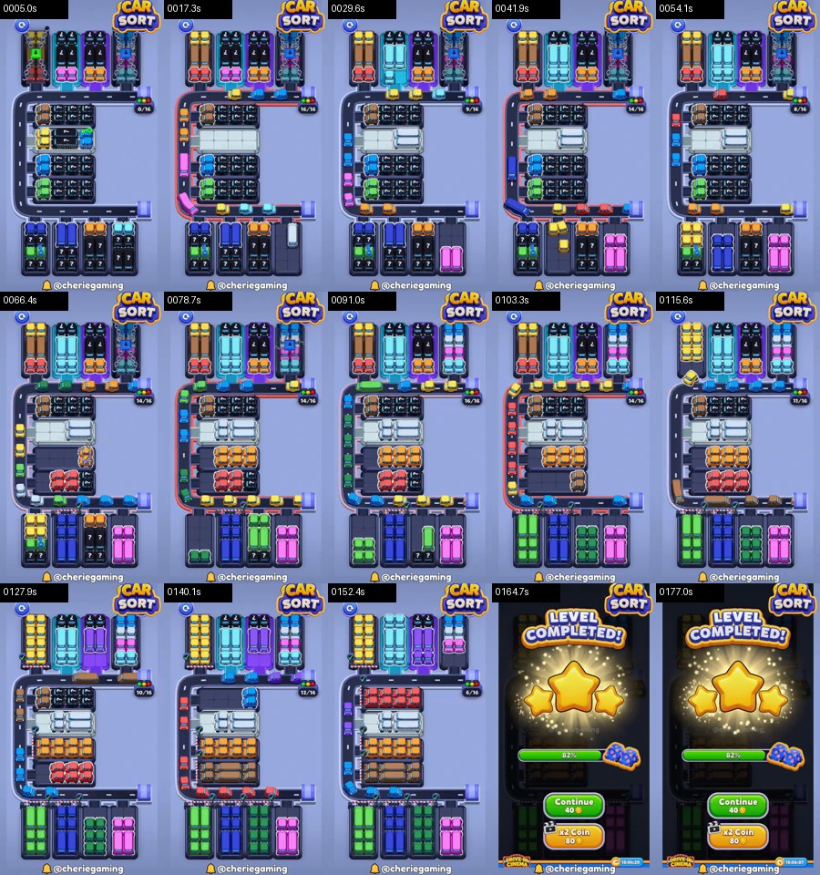 Car Sort: Color Puzzle Level 391 route reference