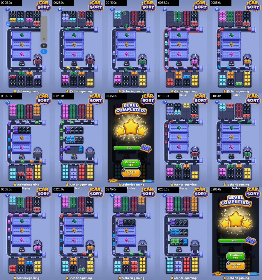 Car Sort: Color Puzzle Level 393 route reference