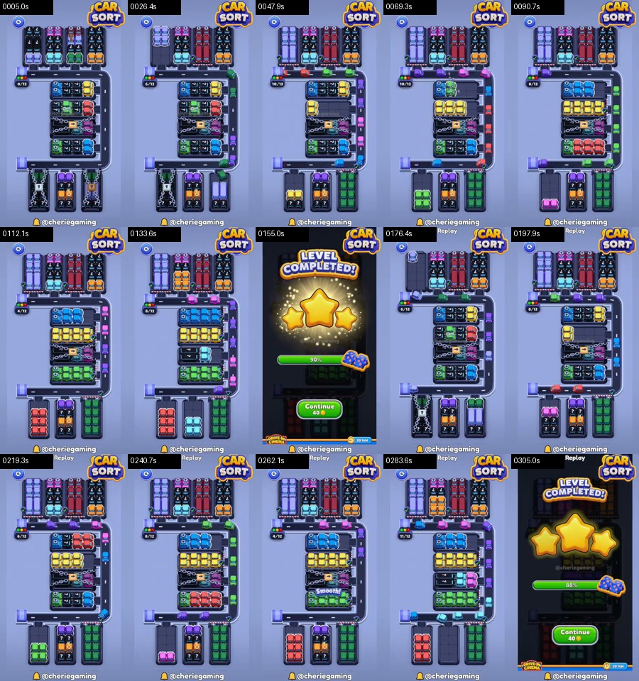 Car Sort: Color Puzzle Level 395 route reference