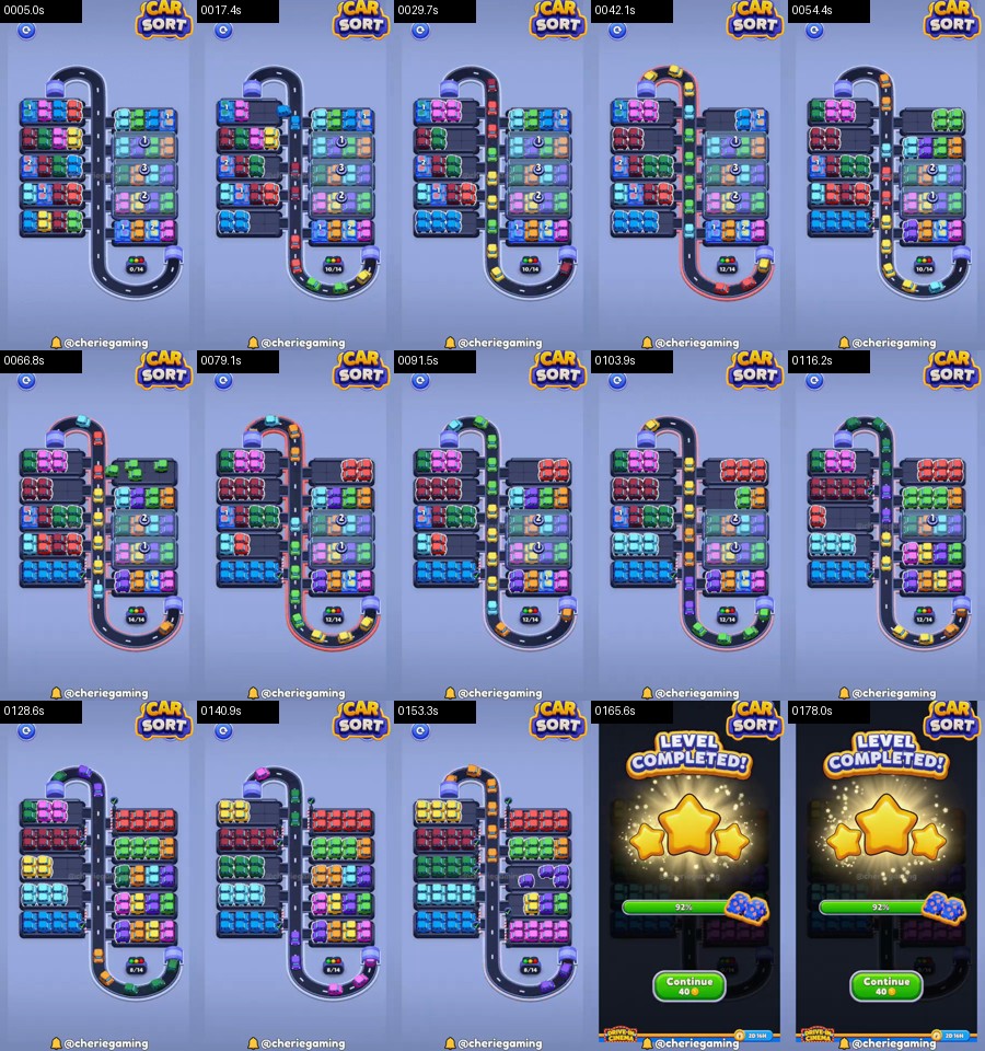 Car Sort: Color Puzzle Level 396 route reference