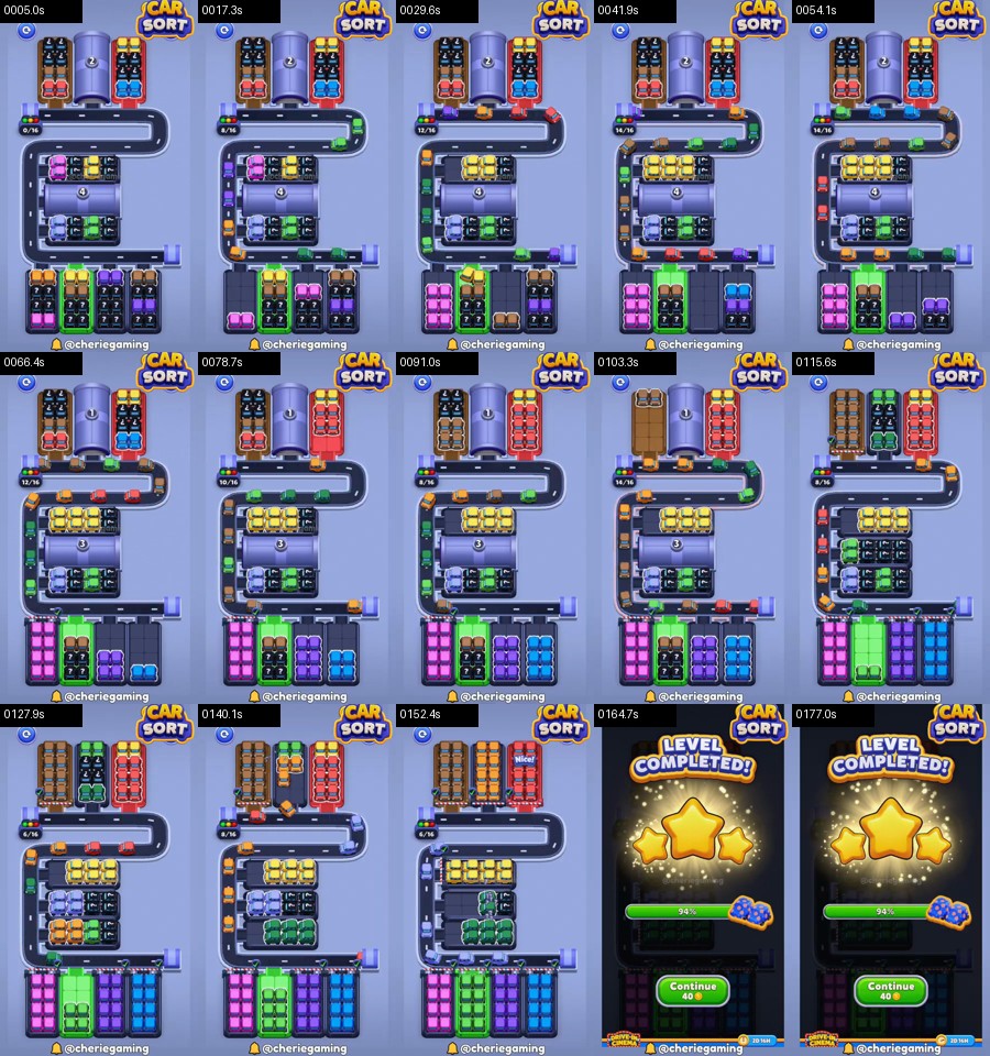 Car Sort: Color Puzzle Level 397 route reference