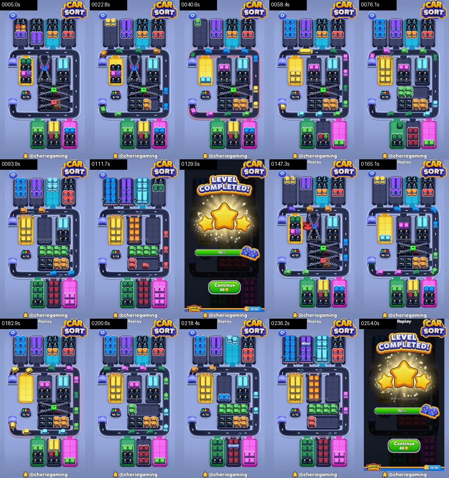 Car Sort: Color Puzzle Level 398 route reference