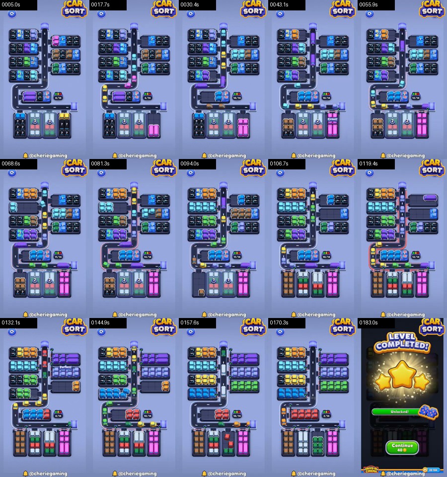 Car Sort: Color Puzzle Level 400 route reference