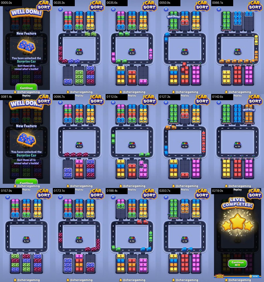 Car Sort: Color Puzzle Level 401 route reference