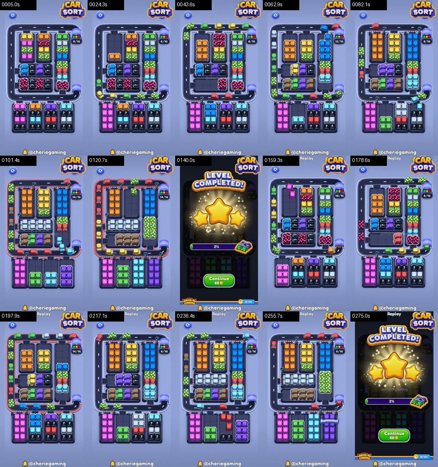 Car Sort: Color Puzzle Level 402 route reference