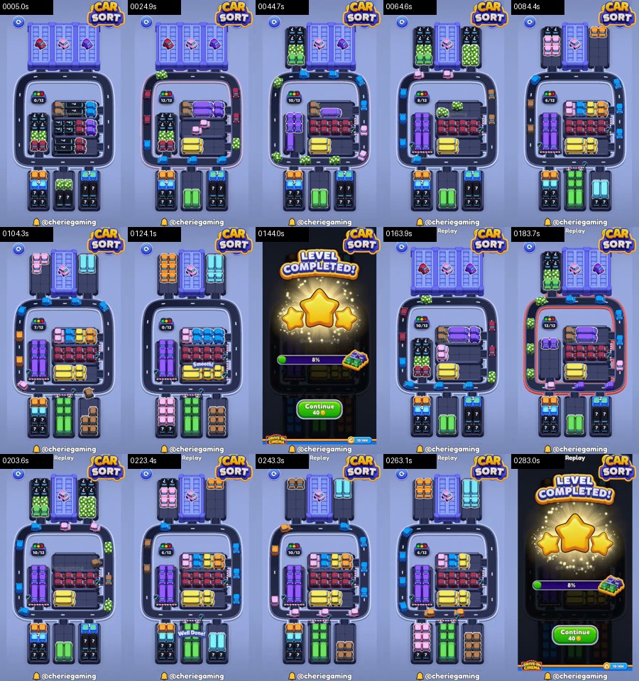 Car Sort: Color Puzzle Level 405 route reference