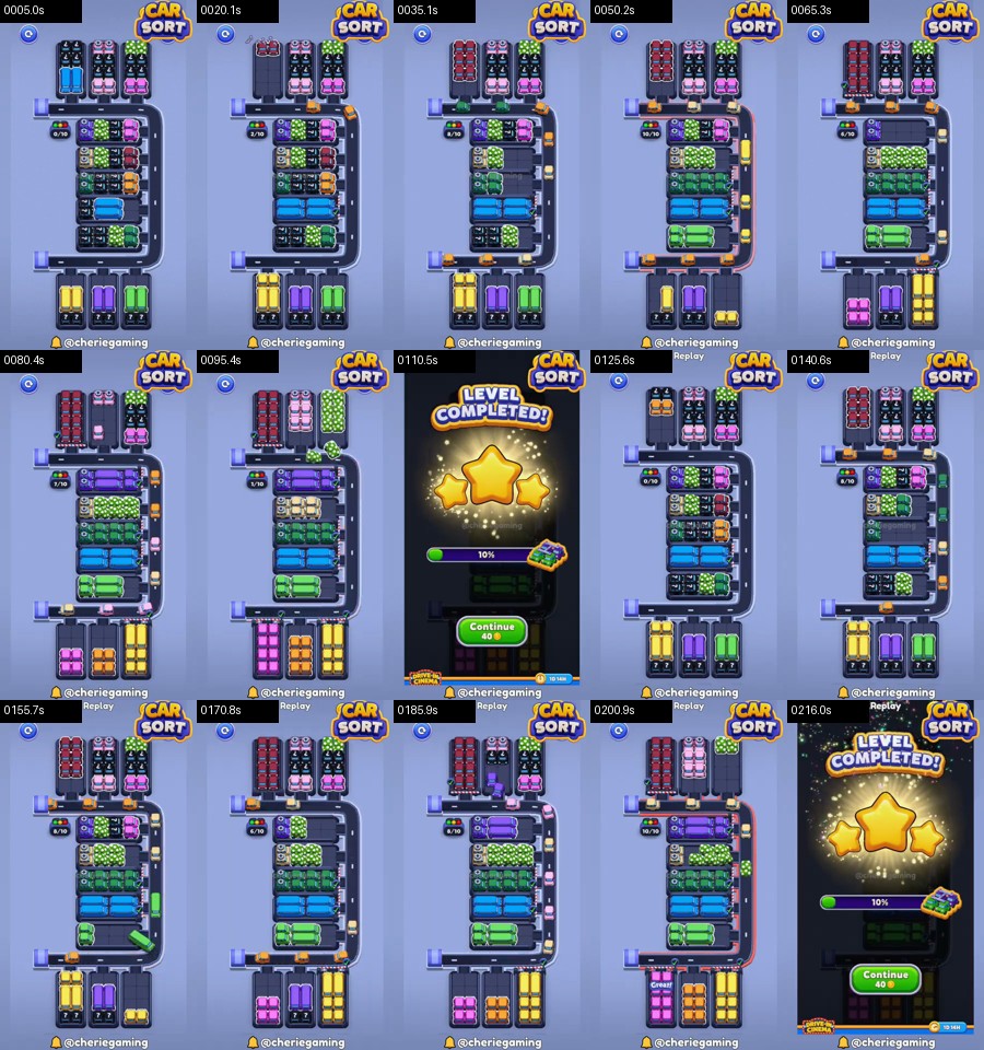 Car Sort: Color Puzzle Level 406 route reference