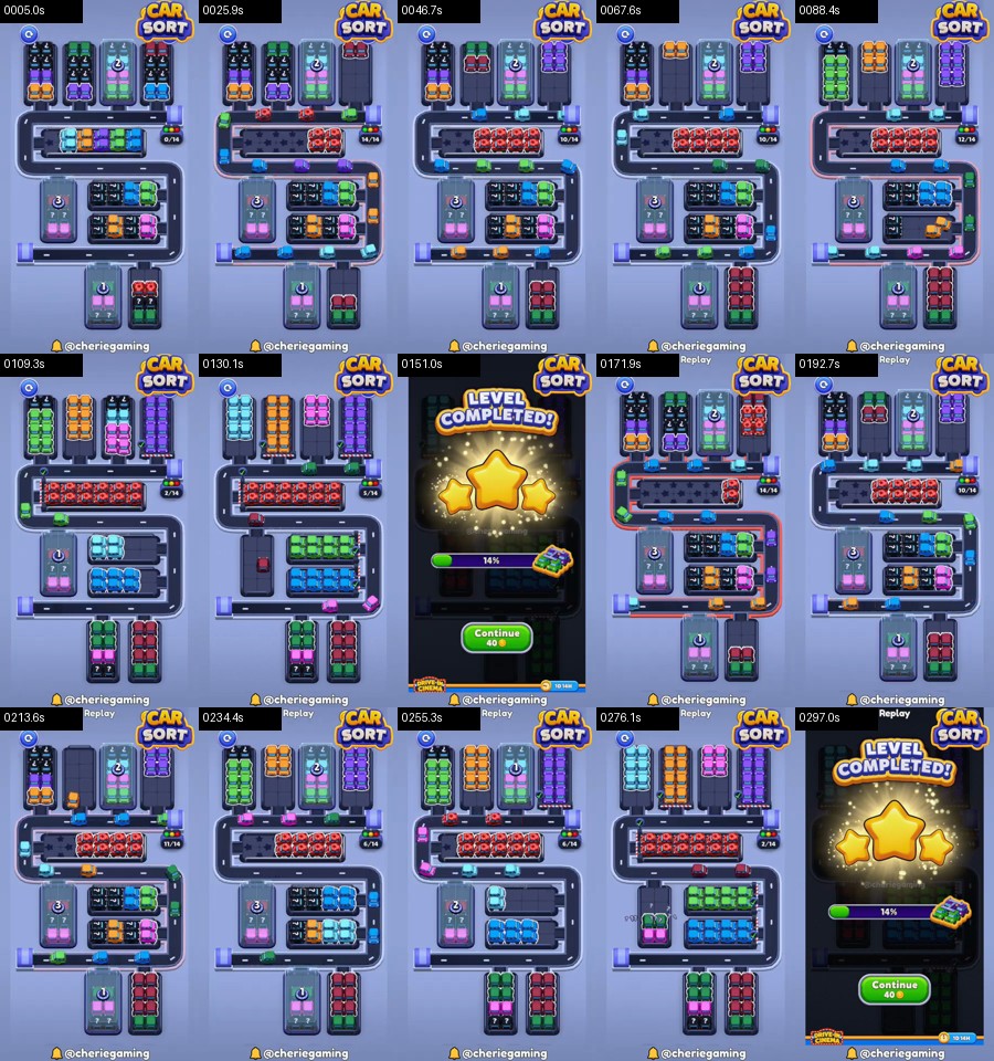 Car Sort: Color Puzzle Level 408 route reference