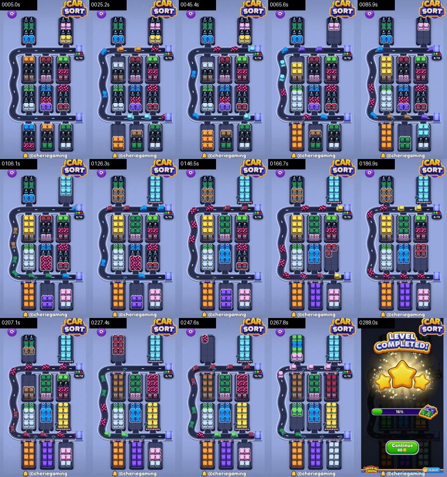Car Sort: Color Puzzle Level 409 route reference