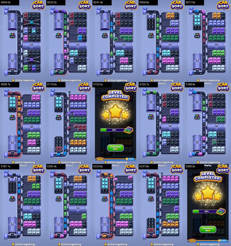 Car Sort: Color Puzzle Level 411 route reference