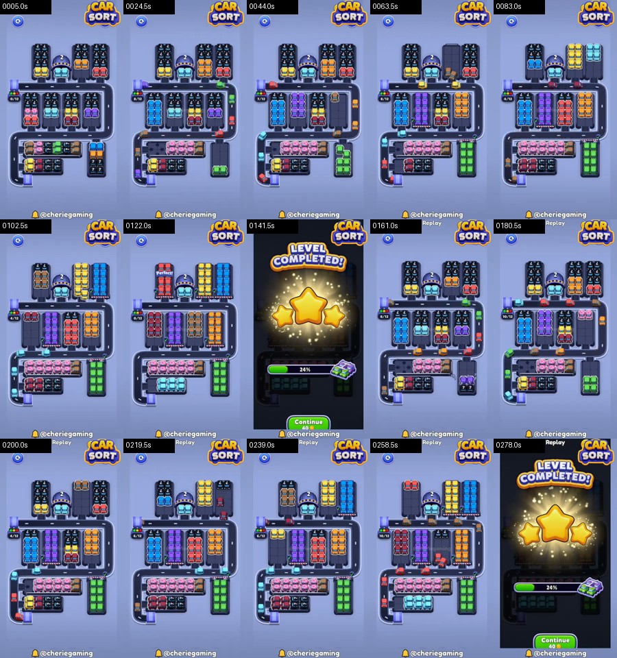 Car Sort: Color Puzzle Level 413 route reference