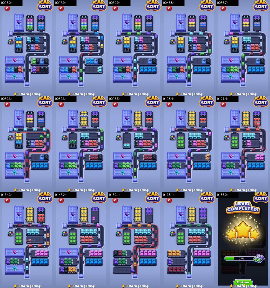 Car Sort: Color Puzzle Level 414 route reference