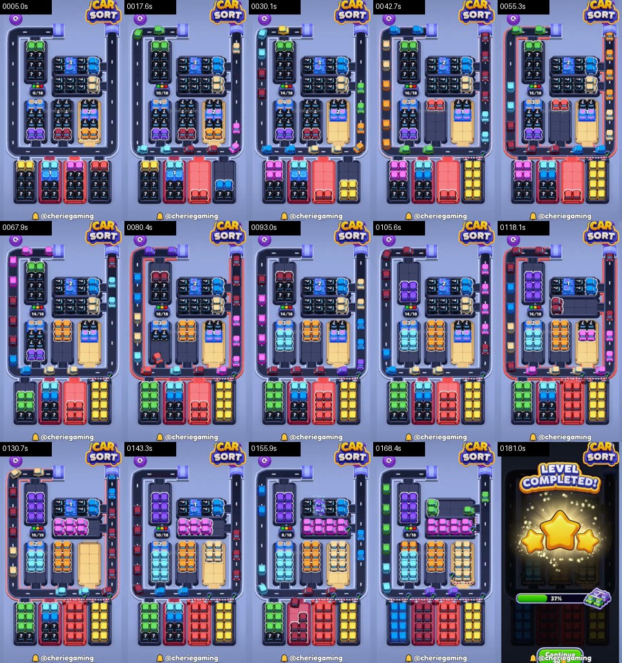 Car Sort: Color Puzzle Level 419 route reference