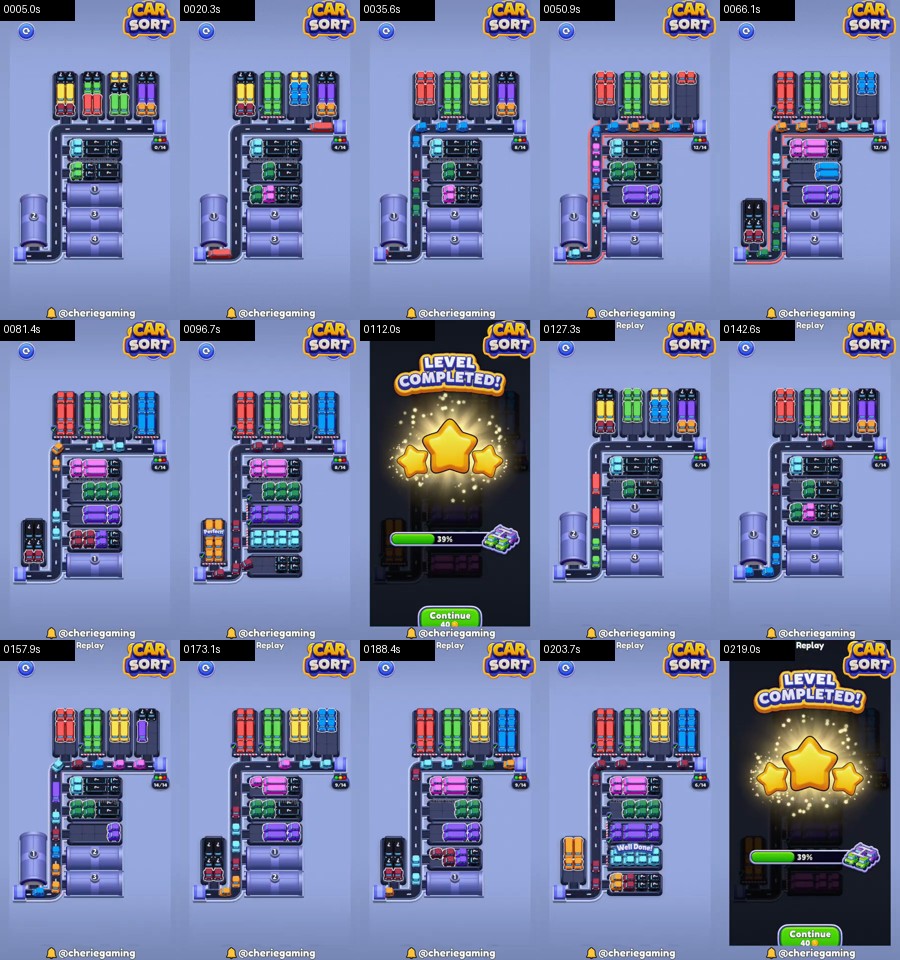 Car Sort: Color Puzzle Level 420 route reference