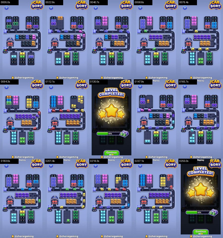 Car Sort: Color Puzzle Level 421 route reference