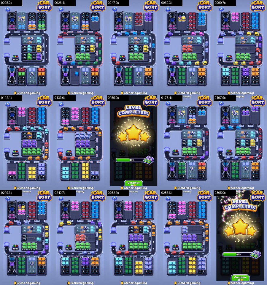 Car Sort: Color Puzzle Level 422 route reference